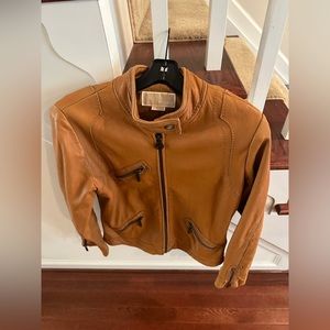 Michael Kors leather moto jacket (Women’s)